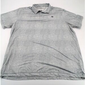 Three Sixty Six Mens Golf Polo Shirt 2XL XXL Gray Marbled Dri-Fit Lightweight